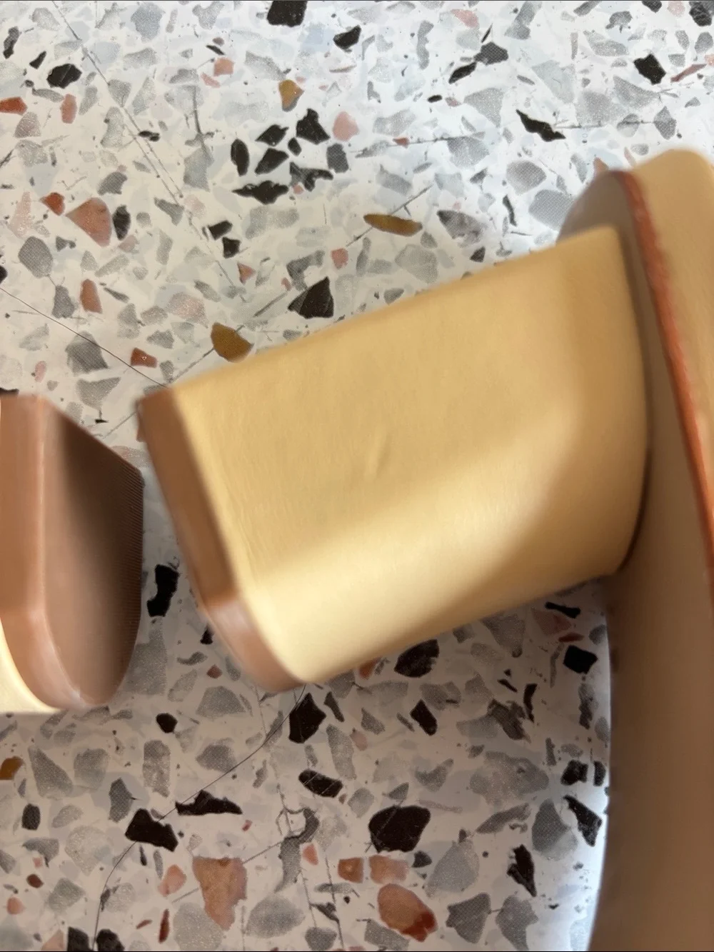 SCHUTZ Nude Beige Strappy Square-Toe Heels